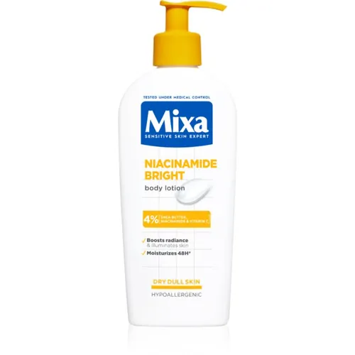 Mixa Niacinamide Bright leche corporal para iluminación e hidratación 250 ml